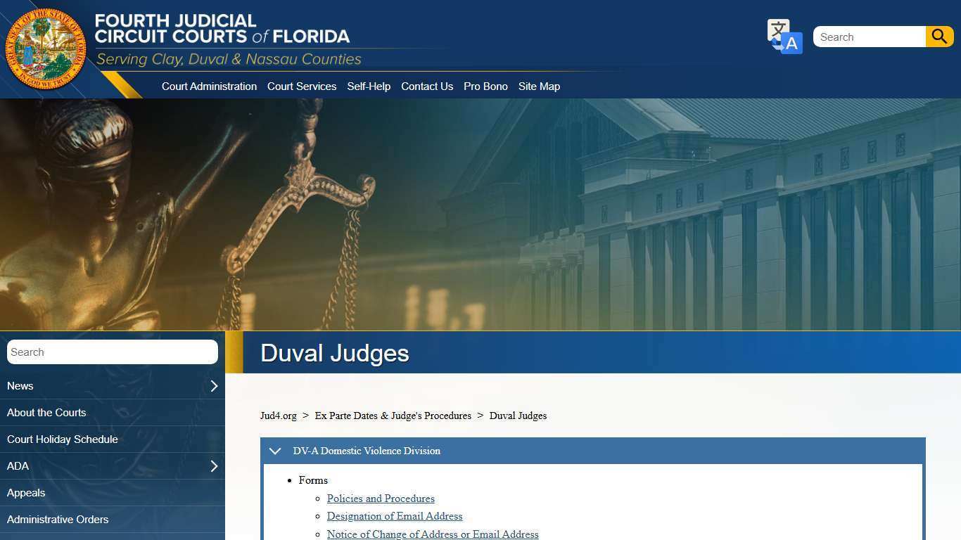 Jud4.org - Duval Judges